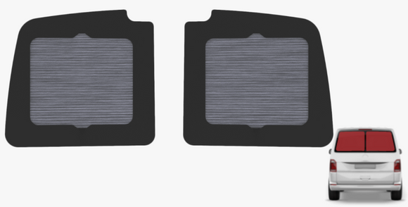 PAIR OF INTEGRATED PLEATED BLINDS FOR VWT6 REAR DOOR