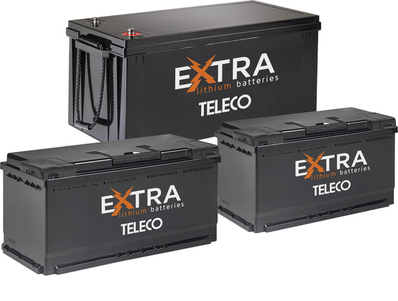 Lithium Ion Batteries (LiFePO4) EXTRA RANGE - TELECO