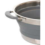 FAIT-TOUT PLIABLE VOLCANO FOLD-AWAY EN SILICONE ET INOX Ø 24 CM - BRUNNER