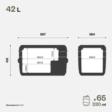Pack "VAN-LIFE READY" station d'énergie AC180P BLUETTI + glacière à compression 42L Indel B