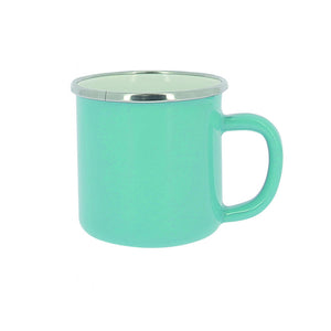 PACK OF 2 INCASA ENAMEL STEEL MUGS