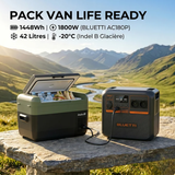 Pack "VAN-LIFE READY" station d'énergie AC180P BLUETTI + glacière à compression 42L Indel B
