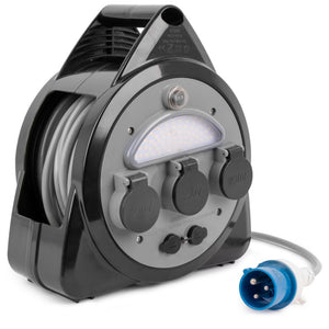 RALLONGE 15 M AVEC DEVIDOIR LAMPE USB PRISES ONBOARD 15 GRIS - BRUNNER