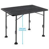 TABLE LINEAR BLACK 100 - 100 x 68 x 83 - BRUNNER