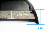 TABLE LINEAR BLACK 100 - 100 x 68 x 83 - BRUNNER