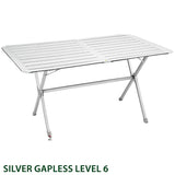 Table pliante Silver Gapless Level Plan Enroulable - Brunner