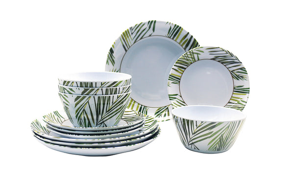 PACK VAISSELLE TROPICAL 12 PCS INCASA