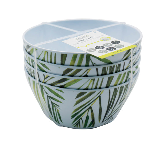 PACK 4 INCASA TROPICAL BOWLS