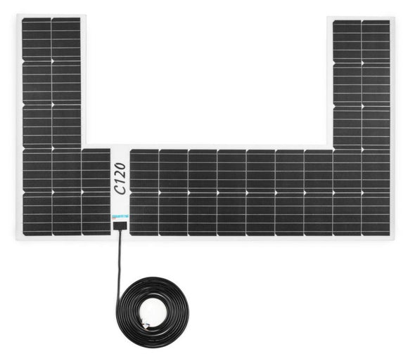 FLEXIBLE SOLAR PANEL FOR DUCATO 120W 138 X 82 CM