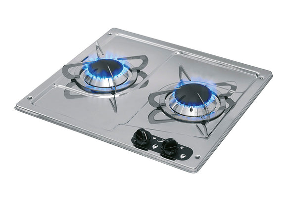 PC1322-P - 2 burner stove without lid 380x360mm