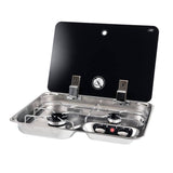 FC1346-E 2-burner stove with lid