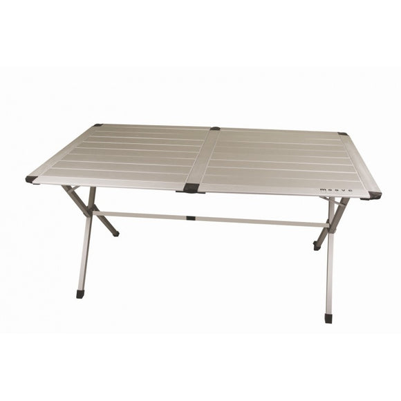 ALU TABLE FOR 6 PEOPLE 140X80X70 CM