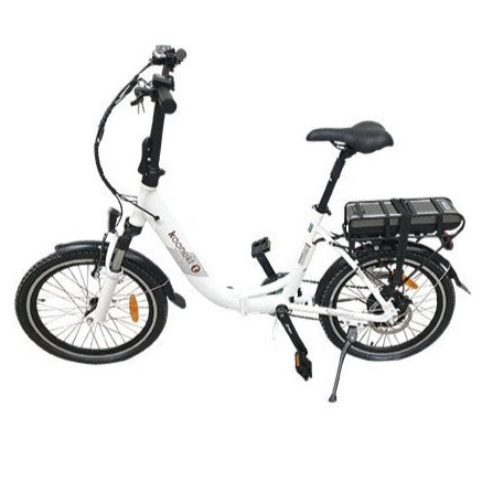 KOONEKT 13 Ah WHITE ELECTRIC FOLDING BIKE